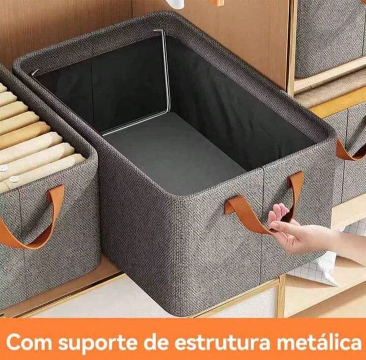 EcoBox - Caixas Organizadoras de Roupas Dobráveis Resistentes e Duráveis - Entrega Grátis-thumbmail-2