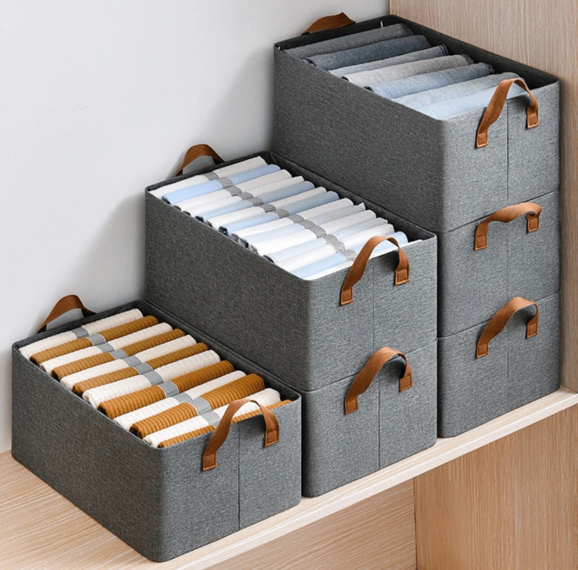 EcoBox - Caixas Organizadoras de Roupas Dobráveis Resistentes e Duráveis - Entrega Grátis-thumbmail-5