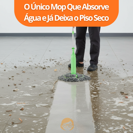 MopClean - Esfregão 2 em 1 Giratório Automático Com Desidratação Perfeito Para Limpeza Completa de Piso - Entrega Grátis-thumbmail-7
