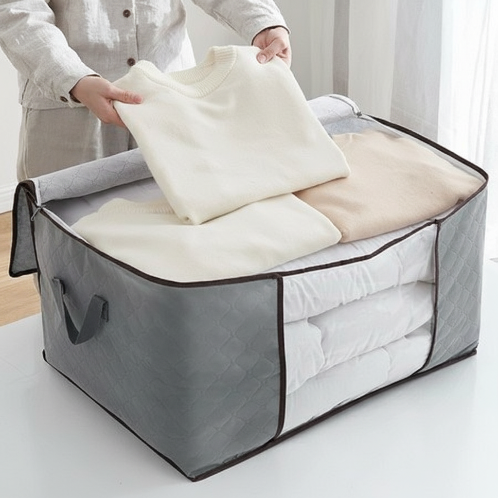 MegaBox - Caixa Organizadora Para Roupas de Cama Anti-Mofo e Poeira - Entrega Grátis-thumbmail-7