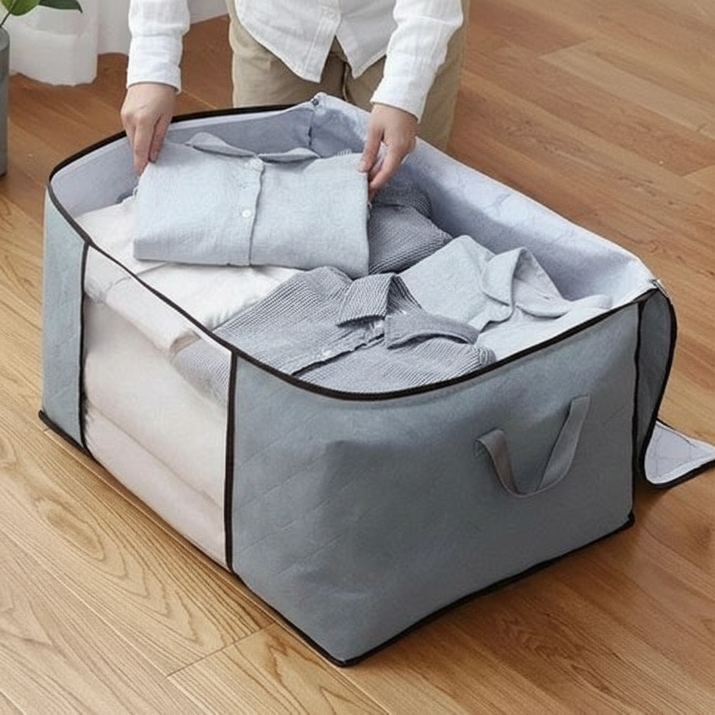 MegaBox - Caixa Organizadora Para Roupas de Cama Anti-Mofo e Poeira - Entrega Grátis-thumbmail-9
