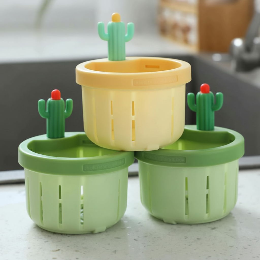 Cactus - Filtro Drenagem de Pia Com Botão Ejetor - Entrega Grátis-thumbmail-1