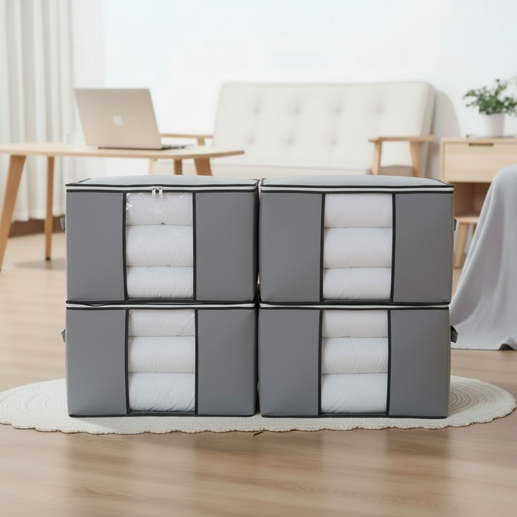 MegaBox - Caixa Organizadora Para Roupas de Cama Anti-Mofo e Poeira - Entrega Grátis-thumbmail-5