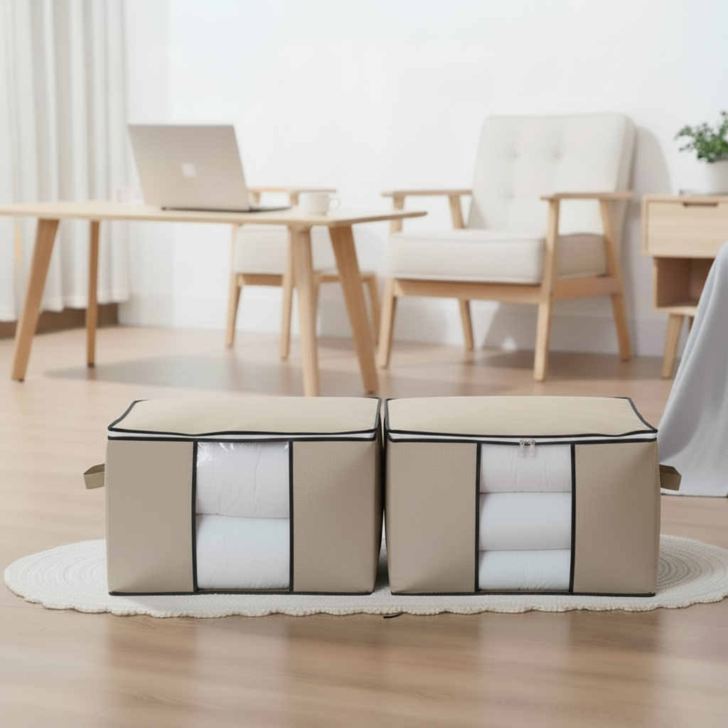 MegaBox - Caixa Organizadora Para Roupas de Cama Anti-Mofo e Poeira - Entrega Grátis-thumbmail-2
