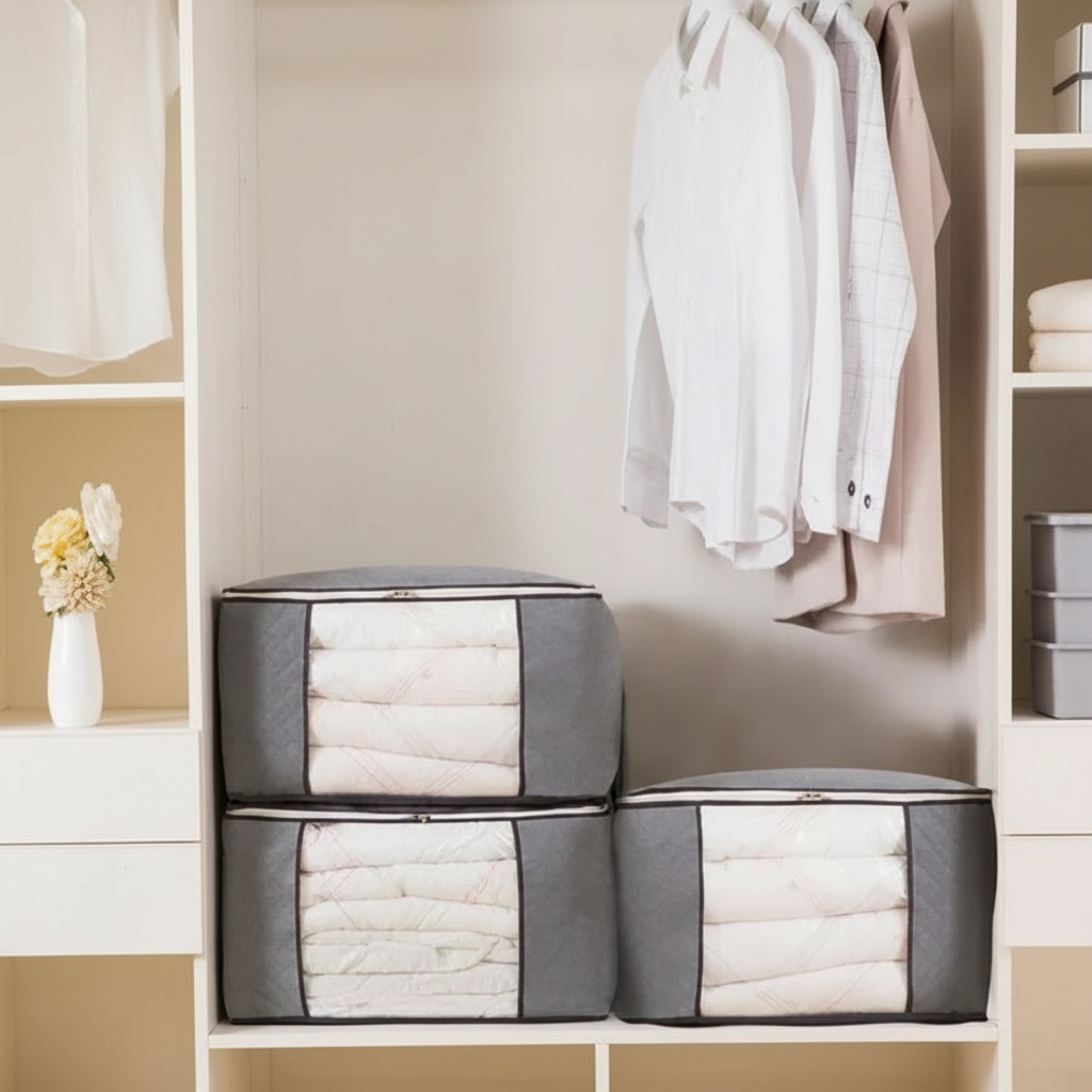 MegaBox - Caixa Organizadora Para Roupas de Cama Anti-Mofo e Poeira - Entrega Grátis-thumbmail-10