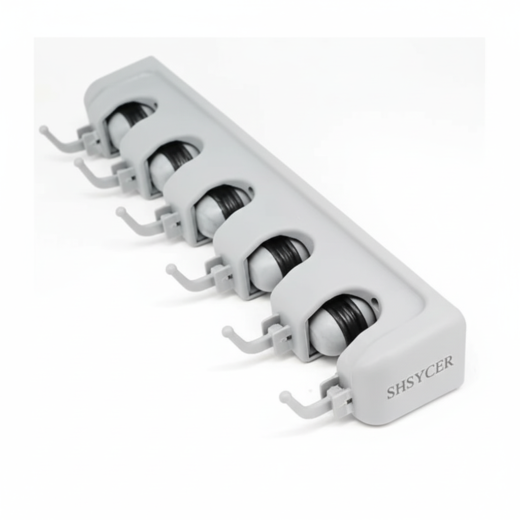 CleanHold — Organizador de Parede com 5 Lugares para Vassouras e Rodos com 6 Ganchos Adicionais - Entrega Grátis-thumbmail-8