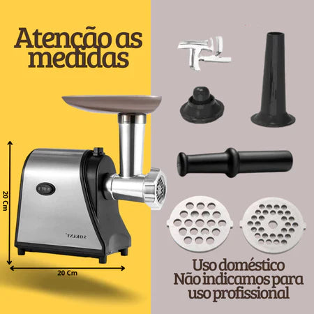 InoxMix - Máquina de Moer De Carne Elétrica 500W - Entrega Grátis-thumbmail-6