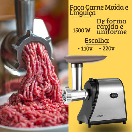 InoxMix - Máquina de Moer De Carne Elétrica 500W - Entrega Grátis-thumbmail-2