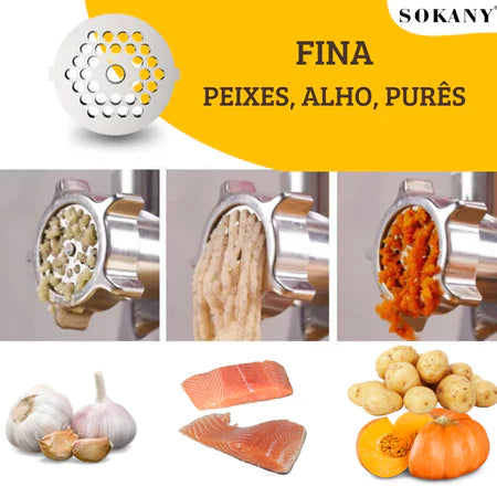 InoxMix - Máquina de Moer De Carne Elétrica 500W - Entrega Grátis-thumbmail-4