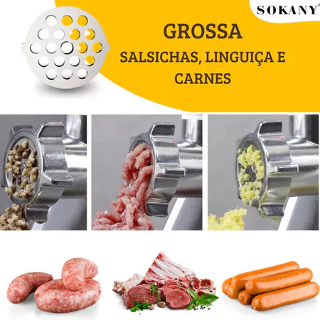 InoxMix - Máquina de Moer De Carne Elétrica 500W - Entrega Grátis-thumbmail-3