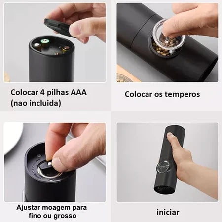 EletricGrinder - Moedor Elétrico de Temperos Com Níveis de Moagem Fino ou Grosso - Entrega Grátis-thumbmail-9
