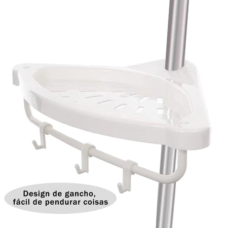 PratFix - Organizador de Canto Para Banheiro com 4 Prateleiras Ajustáveis de Fácil Instalação Sem Furos - Entrega Grátis-thumbmail-12