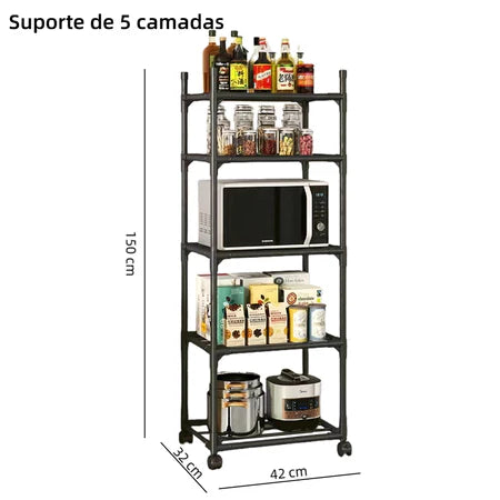 PratLine - Estante Organizadora Metálica Com 6 Prateleiras de Cozinha - Entrega Grátis-thumbmail-7