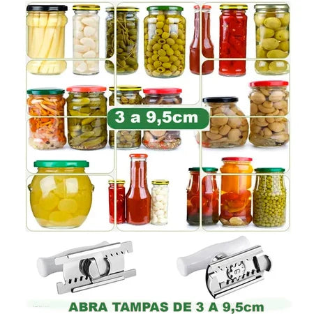 InoxFy - Abridor Ajustável Para Tampas De Palmito Azeitona Molhos Remédios e Potes em Geral - Entrega Grátis-thumbmail-7