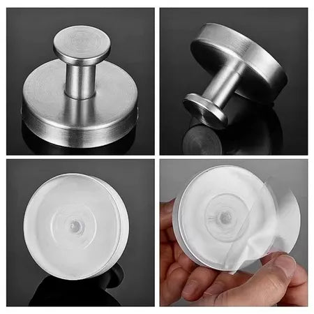 PraticFix - Gancho De Ventosa De Aço Inoxidável Super Resistente Com Instalação Sem Perfuração - Entrega Grátis-thumbmail-8