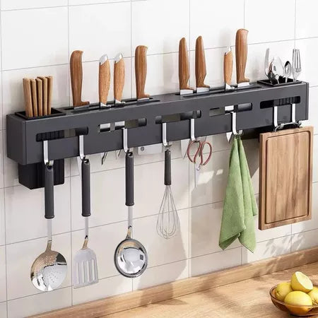 SuportFlex - Suporte de Ferro Para Armazenamento De Facas Ganchos Talheres Utensílios De Cozinha - Entrega Grátis-thumbmail-9