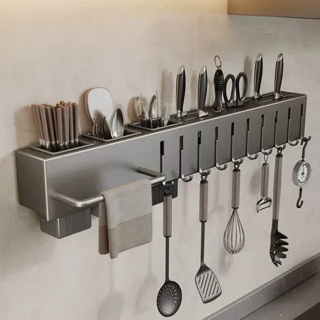 SuportFlex - Suporte de Ferro Para Armazenamento De Facas Ganchos Talheres Utensílios De Cozinha - Entrega Grátis-thumbmail-3