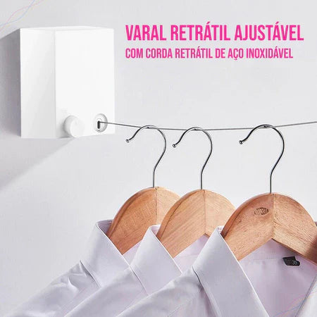 FlexDry - Varal Retrátil Com 4 Metros Para Lavanderia e Espaços Pequenos - Entrega Grátis-thumbmail-8