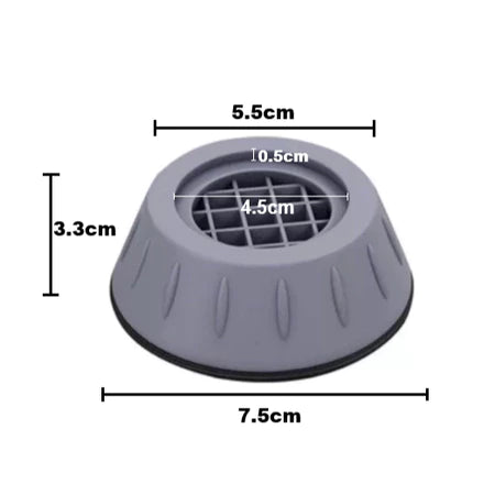 BaseSilence - Kit 4 Suporte de Pés Para Máquina de Lavar Anti Vibração Com Regulador - Entrega Grátis-thumbmail-6