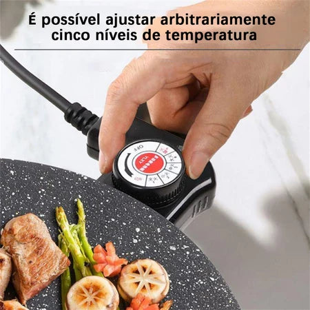PowerGrill - Grill Elétrico Antiaderente de Pedra Vulcânica Maifan Stone - Entrega Grátis-thumbmail-6