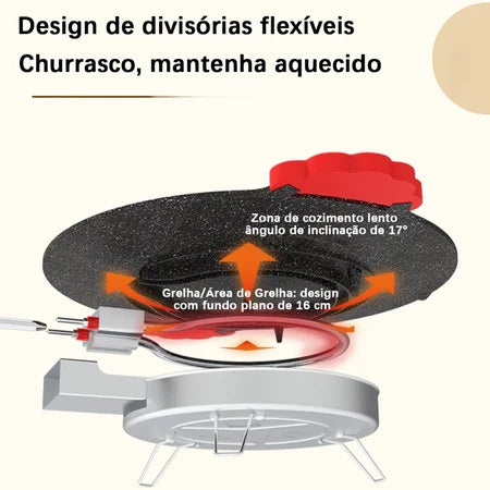 PowerGrill - Grill Elétrico Antiaderente de Pedra Vulcânica Maifan Stone - Entrega Grátis-thumbmail-7