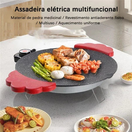 PowerGrill - Grill Elétrico Antiaderente de Pedra Vulcânica Maifan Stone - Entrega Grátis-thumbmail-8