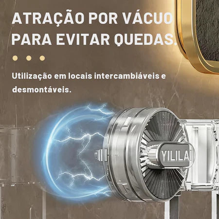 SuportFix - Suporte Porta Vassoura Rodo e Mop Organizador de Parede Com Ventosa a Vácuo Sem Furar Parede - Entrega Grátis-thumbmail-2