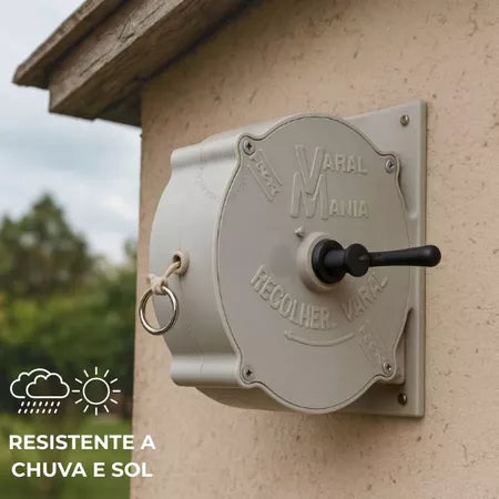 FlexLine - Varal de Parede Super Resistente Com 30 Metros e Corda Recolhível - Entrega Grátis-thumbmail-1