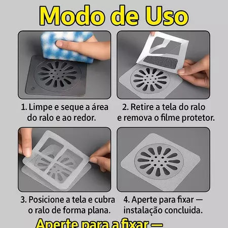 Adesivos Protetores de Ralo Tela Descartável Anti Entupimento e Anti Insetos Para Casa Pratico - Entrega Grátis-thumbmail-8
