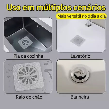 Adesivos Protetores de Ralo Tela Descartável Anti Entupimento e Anti Insetos Para Casa Pratico - Entrega Grátis-thumbmail-3