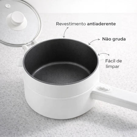 PanChef - Panela Elétrica 2 em 1 Antiaderente Cerâmica Cozinha e Frita - Entrega Grátis-thumbmail-4