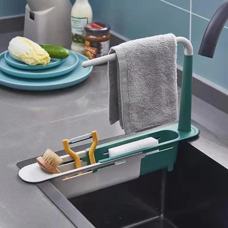 PiaFlex - Suporte Ajustável Para Pia Organizador de Pano e Utensílios - Entrega Grátis-thumbmail-1
