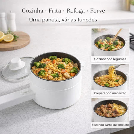 PanChef - Panela Elétrica 2 em 1 Antiaderente Cerâmica Cozinha e Frita - Entrega Grátis-thumbmail-8