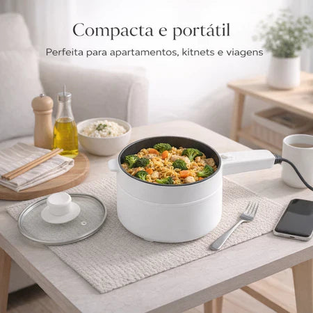 PanChef - Panela Elétrica 2 em 1 Antiaderente Cerâmica Cozinha e Frita - Entrega Grátis-thumbmail-9
