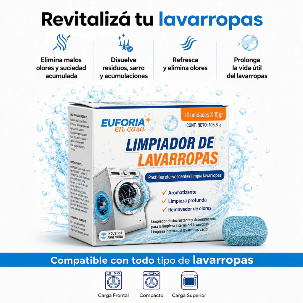 PASTILLAS OFICIALES Y ORIGINALES PARA LAVARROPAS - REMUEVE PELOS DE MASCOTAS - EUFORIA EN CASA ®-thumbmail-6