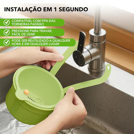 FiltroClean - Filtro De Resíduos Com Botão Ejetor Para Torneira de Cozinha - Entrega Grátis-thumbmail-6