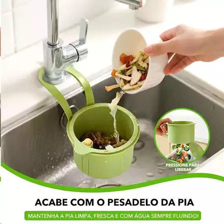 FiltroClean - Filtro De Resíduos Com Botão Ejetor Para Torneira de Cozinha - Entrega Grátis-thumbmail-4