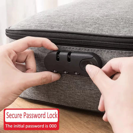 ProtectBag - Bolsa Organizador De Documentos Com Vários Compartimentos e Trava de Segurança - Entrega Grátis-thumbmail-5