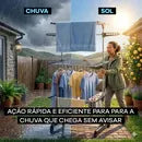 InoxCloth - Varal 3 Andares Reforçado Com Rodinhas Dobrável Portátil - Entrega Grátis-thumbmail-10