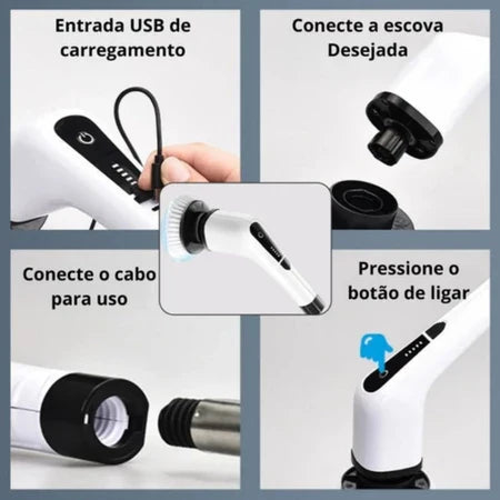 CleanMax - Escova Eletrica de Limpeza 7 em 1 Sem Fio Multiuso Pratica Para Casa - Entrega Grátis-thumbmail-7
