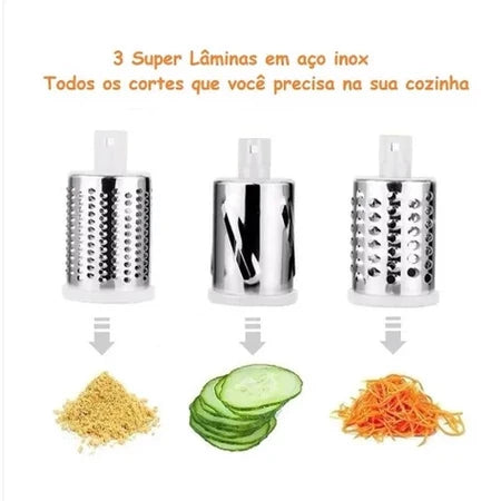 InoxSlice - Cortador de Legumes 3 em 1 - Cortador Ralador e Fatiador - Entrega Grátis-thumbmail-2