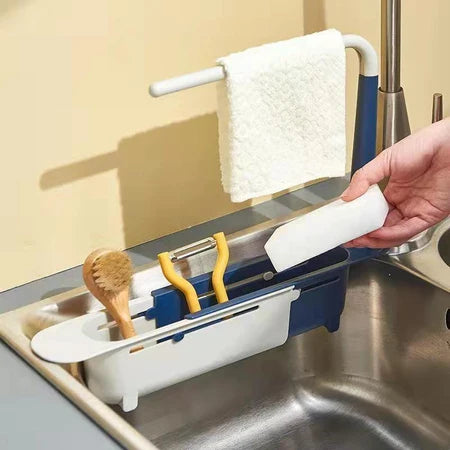 PiaFlex - Suporte Ajustável Para Pia Organizador de Pano e Utensílios - Entrega Grátis-thumbmail-3