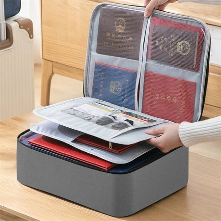 ProtectBag - Bolsa Organizador De Documentos Com Vários Compartimentos e Trava de Segurança - Entrega Grátis-thumbmail-1