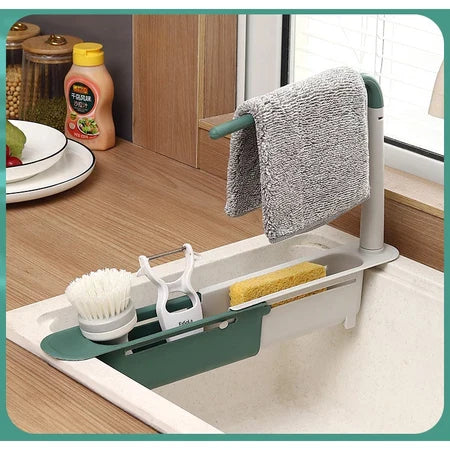 PiaFlex - Suporte Ajustável Para Pia Organizador de Pano e Utensílios - Entrega Grátis-thumbmail-6