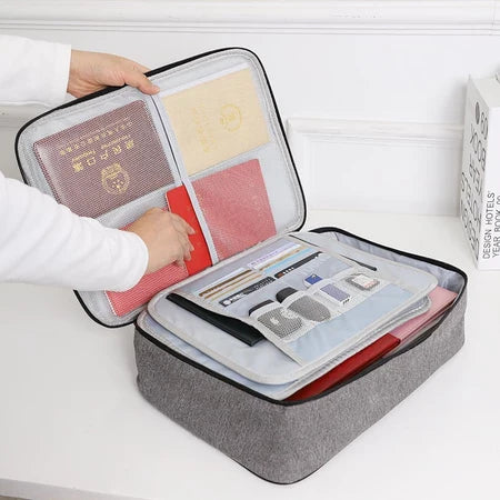 ProtectBag - Bolsa Organizador De Documentos Com Vários Compartimentos e Trava de Segurança - Entrega Grátis-thumbmail-7