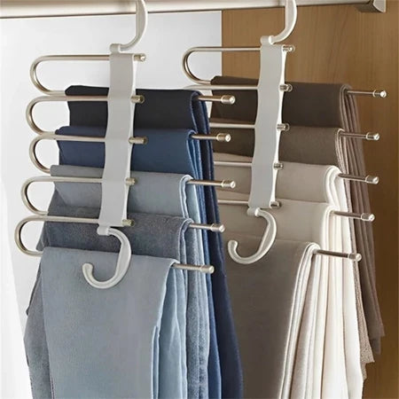 CabideFlex - Cabide Retrátil Organizador 5 em 1 Dobrável em Aço Inox - Entrega Grátis-thumbmail-4