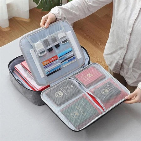 ProtectBag - Bolsa Organizador De Documentos Com Vários Compartimentos e Trava de Segurança - Entrega Grátis-thumbmail-2