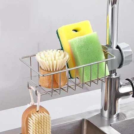 CrepClean - Suporte Prendedor de Torneira Organizador Para Pia - Entrega Grátis-thumbmail-4
