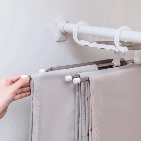CabideFlex - Cabide Retrátil Organizador 5 em 1 Dobrável em Aço Inox - Entrega Grátis-thumbmail-9
