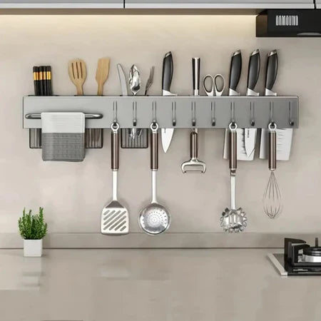 SuportFlex - Suporte de Ferro Para Armazenamento De Facas Ganchos Talheres Utensílios De Cozinha - Entrega Grátis-thumbmail-6